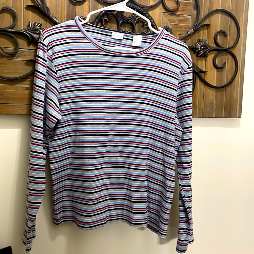 Large Striped Long Sleeve Top